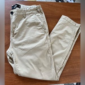 Men’s Khaki Hollister Skinny Chinos 32 x 30